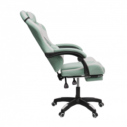 Кресло 1208, замша, цвет сине-белый с массажем, арт 1208-Блуе-Вхите / 1208-Blue-White_2