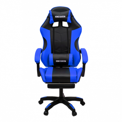 Кресло 1209-1 КИНГКУЕЕН, цвет черный/синий, 1209-1-блаcк-блуе-масс / KINGQUEEN, 1209-1-black-blue-mass_1