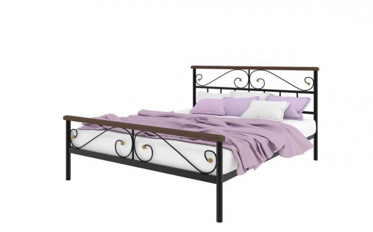 Кровать Эсмеральда плус 1400х1900 Черная / plus_0