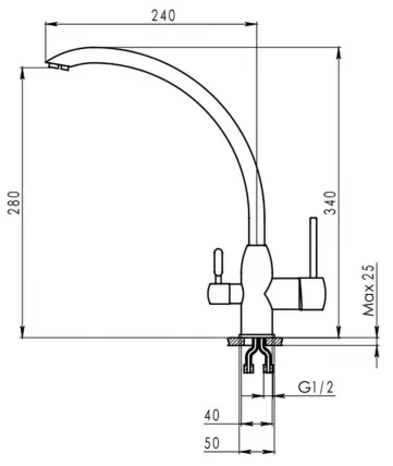 Кухонный смеситель ГРАНУЛА 2167 Антик / GRANULA_1