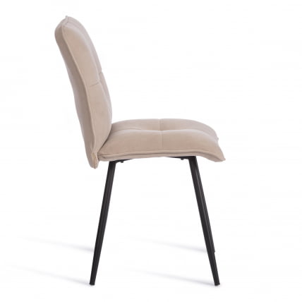 Стул обеденный Свеет флок , 46х55х88, бежевый/черный, 7 / Sweet_1