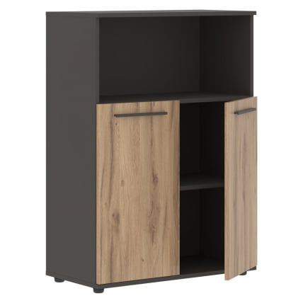 Шкаф с глухими малыми дверьми ЕДИС ЕМCС 85.3 Дуб Денвер светлый Мокко Мокко / EDIS EMCS_1