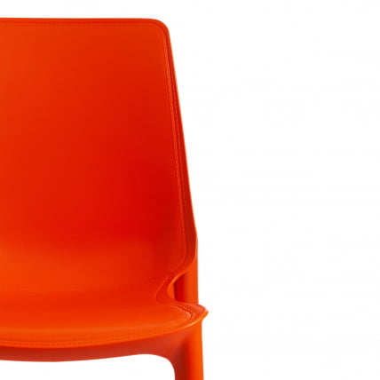 Стул ГЕНИУС (мод 75) металл/пластик, 46кс56кс84cм, оранжевый/черные ножки / GENIUS (mod 46x56x84cм,_5