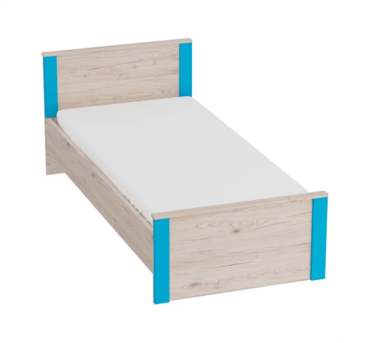 Кровать Скаут 900 дуб бонифаций,софт тач индиго_0