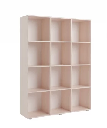 Стеллаж без фасадов ДМ12 Ясень шимо светлый/Дуб Млечный_0