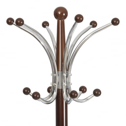 Вешалка Сакура (мод. ГХ-8606) дерево/хром/мрамор, 37 кс 37 кс 175 см, Блаcк (Черный) / Валнут (Орех) / Sakura (mod. GH-8606) x x Black Walnut_2