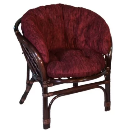 Кресло Багама, подушки коричневые или светлые полные Бахама5 венге матовый / Bahama5_1