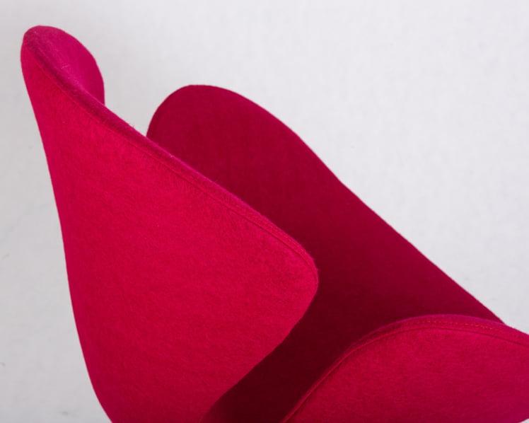 Кресло дизайнерское ДОБРИН СВАН Бордо ткань АФ5 / DOBRIN SWAN AF5_8