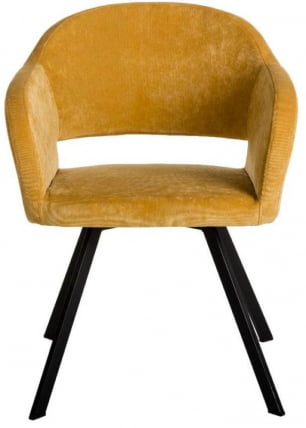 Кресло Оскар Арки микровелюр Желтый / Oscar Arki_3