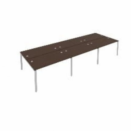 Рабочая станция на 6 раб.места Метал Сйстем Б.СМ-6.3 Венге/Серый / Metal System_0