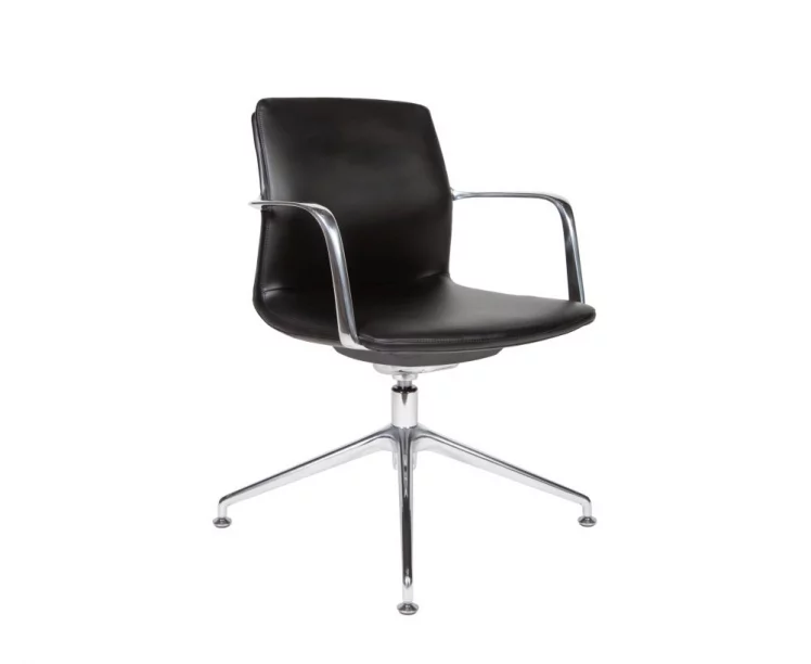 Конференц-кресло Лилль CФ экокожа Черный / CF_0