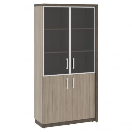 Шкаф комбинированный правый ВООД&СТОНЕ СФ-534894 Бетон Чикаго темный Дрифтвуд / WOOD&STONE_0