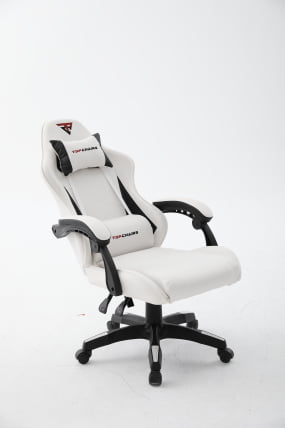 Кресло спортивное ТопЧаирс Пхантом бело-черный / TopChairs Phantom_4