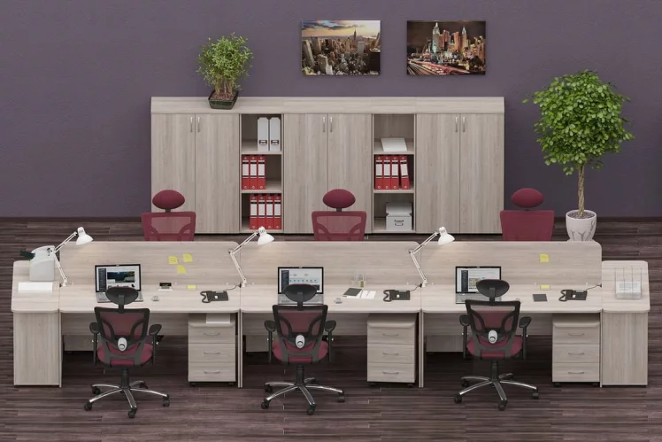 Набор мебели для персонала Глассй №1 / Glassy_1