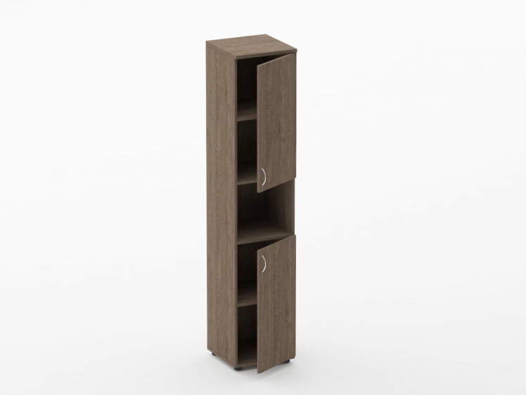 Шкаф высокий закрытый с нишей Твин 16.16.15Пр Дуб Верцаска / Twin_1