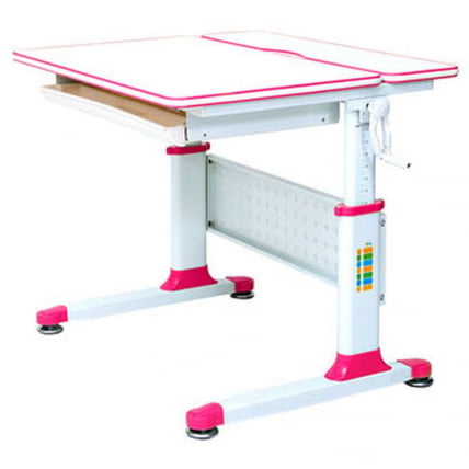 Парта растущая РИФФОРМА Комфорт-80 Белый Розовый / RIFFORMA Comfort-80_0