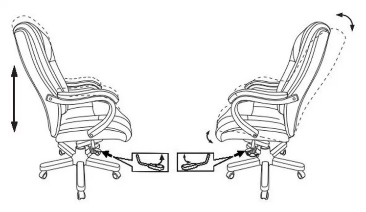 Кресло руководителя Бюрократ Т-9925ВАЛНУТ Светло-коричневый / T-9925WALNUT_5