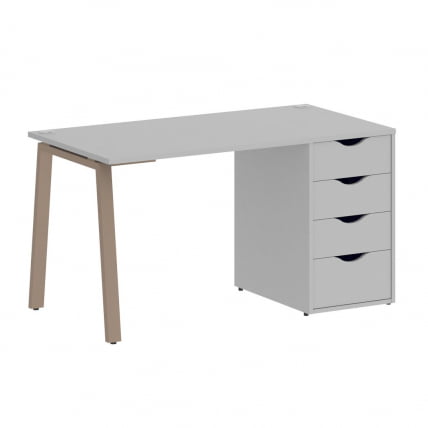 Стол письменный ХОМЕ ОФФИCЕ ВР.СП-3-138.4.А Серый/Мокко металл / HOME OFFICE VR.SP-3-138.4.A_0