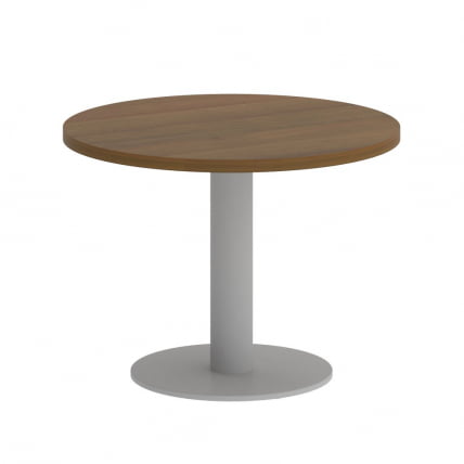 Стол журнальный круглый ХОМЕ ОФФИCЕ ВР.СП-5-60.1Г Орех Гварнери/Серый металл / HOME OFFICE VR.SP-5-60.1G_0