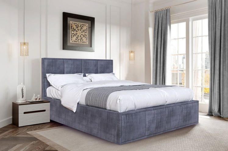 Кровать с подъемным механизмом Октавия 1400 ПМ Джаз серый_1