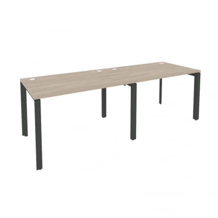 Рабочая станция на П-образном м/к ОНИКС О.МП-РС-2.2.8 Дуб Аттик/Антрацит / ONIX O.MP-RS-2.2.8_0