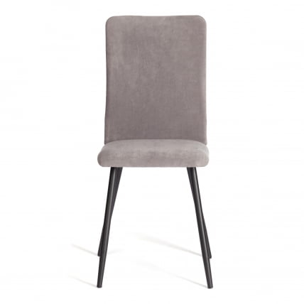 Стул обеденный Ла Роуссе (2 шт. в упаковке) Ла Роуссе (2 шт. в упаковке) НЕВ, велюр, серый/черный, 29, 45х55х93 см / La Rousse La Rousse NEW,_4