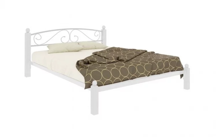 Кровать Вероника Лукс 1200х1900 Белая / Lux_0
