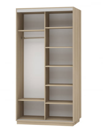 Шкаф-купе двухдверный Экспресс Дуо 1200х2400х Лондон/Ясень шимо светлый / 1200х2400h_1