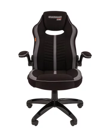 Кресло геймерское CХАИРМАН ДРАЙВ (ГАМЕ) 19 Серый-черный / CHAIRMAN (GAME)_1