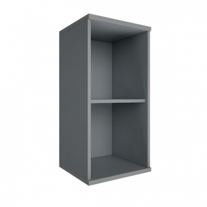 Стеллаж низкий узкий Рива А.СУ-3 Клен/Металлик / Riva_0