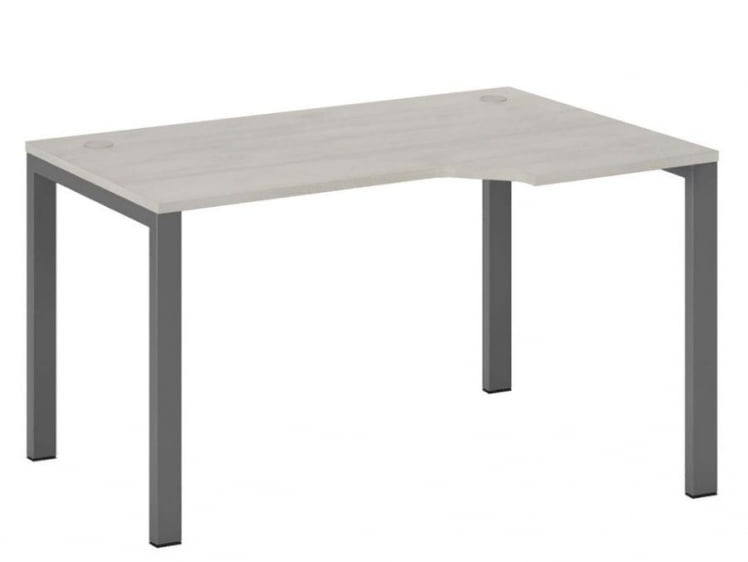 Стол эргономичный правый на металлоопорах Нев Лине НЛН36322524 Дуб шамони светлый / New Line NLN36322524_0