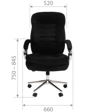 Кресло руководителя CХАИРМАН ДОМ (Хоме) 795 Черный / CHAIRMAN (Home)_4