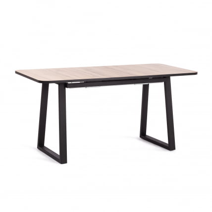 Стол МАЛТИДО ЛДСП/ХПЛ/металл, 130 х 75+30 х 75 см, Агат серый/черный / MALTIDO ЛДСП/HPL/металл,_3