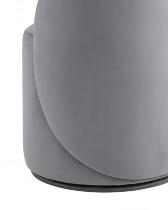 Пуф Лореен вращающийся велюр Серый / Loreen_3