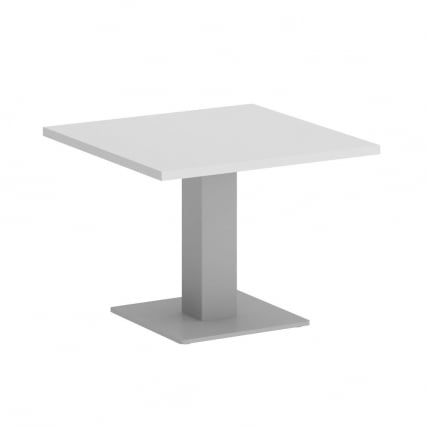 Стол журнальный квадратный ХОМЕ ОФФИCЕ ВР.СП-5-60.2Г Белый/Серый металл / HOME OFFICE VR.SP-5-60.2G_0
