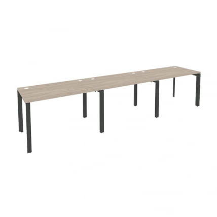 Рабочая станция на П-образном м/к ОНИКС О.МП-РС-3.2.7 Дуб Аттик/Антрацит / ONIX O.MP-RS-3.2.7_0