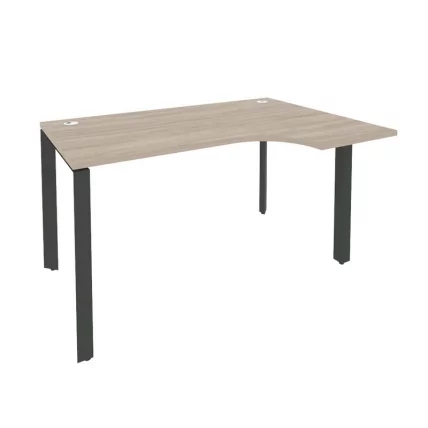 Стол эргономичный правый на П-образном м/к ОНИКС О.МП-СА-2Р Дуб Аттик/Антрацит / ONIX O.MP-SA-2R_0