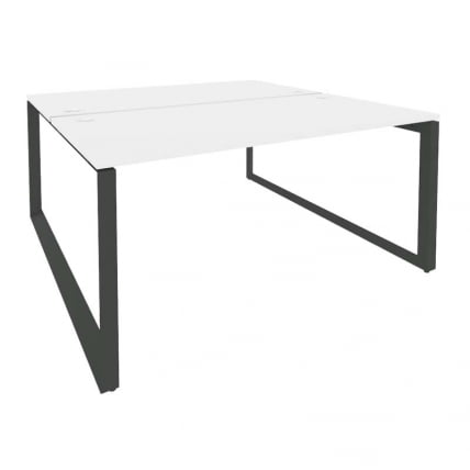 Рабочая станция на О-образном м/к ОНИКС О.МО-Д.РС-2.4.8 Белый Бриллиант/Антрацит / ONIX O.MO-D.RS-2.4.8_0