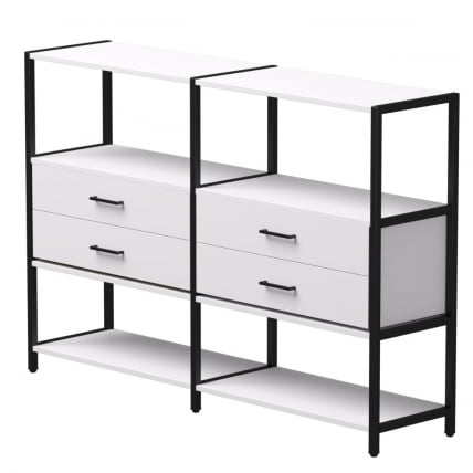 Набор стеллажных систем Еверпроф ЕВО №2  Белый Черный / Everprof EVO_0