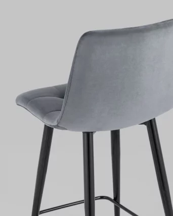 Стул полубарный Джанго велюр Темно-серый_6