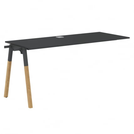 Рабочая станция Форта ФИСТ 1567 Черный графит Дуб Гамильтон / Forta FIST_0