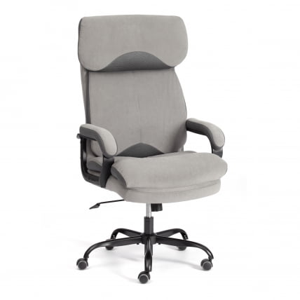 Кресло руководителя Дуке метал БЛ велюр, серый, 29/ТВ-12 / Duke metal BL 29/TW-12_0