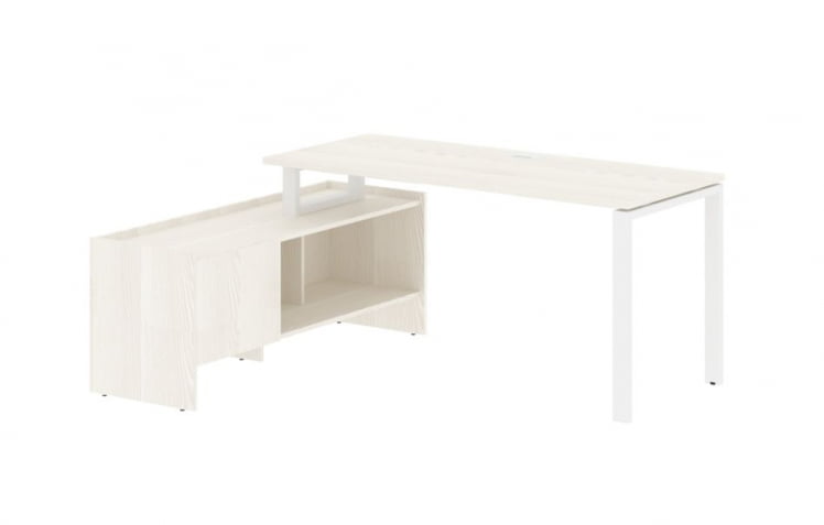 Стол с тумбой ЕДИС ЕУCТ 17614 Ясень Траун Белый / EDIS EUCT_0