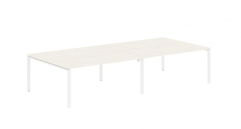 Бенч-система 4-местная ЕДИС ЕУВСТ 3516 Ясень Траун Белый / EDIS EUWST_0