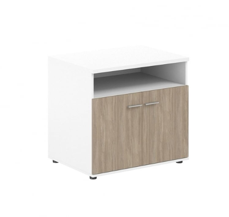 Тумба сервисная с нишей Сигма СГ.631.ВХ.ОД Белый Дуб темный / Sigma SG.631.WH.OD_0