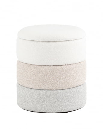 Пуф с ящиком Хиве КСС букле бежевый / Hive XS_0