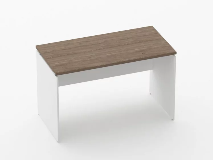 Стол прямой Дека ЛДСП каркас 75.06.12 Дуб Верцаска/Белый / Deka_0