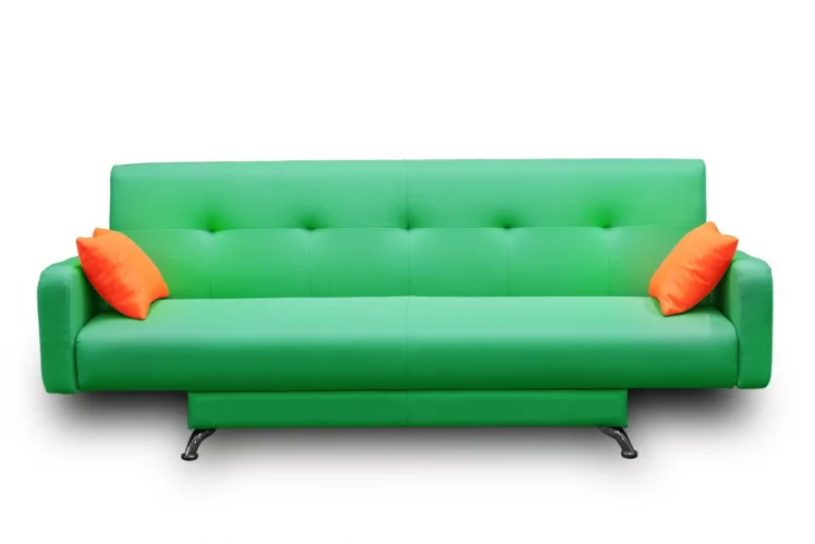Диван МАНГО 3 (2 категория) Зеленый Оранжевый / MANGO_0