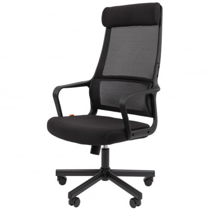 Кресло руководителя Чаирман 590 ткань/сетка Черный / Chairman_1