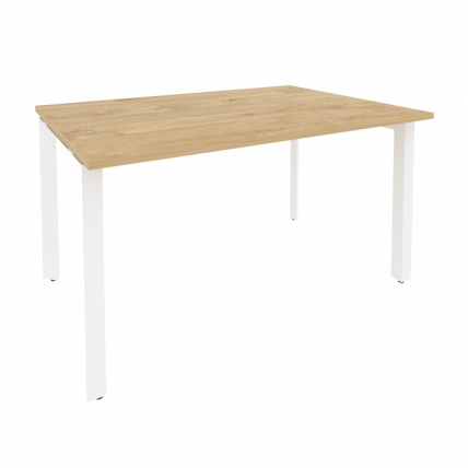 Стол переговорный (1 столешница) ОНИКС О.МП-ПРГ-1.3 Тиквуд Светлый/Белый / ONIX O.MP-PRG-1.3_0
